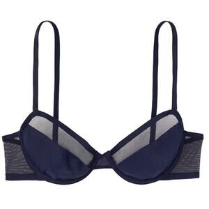 Victoria's Secret Very Sexy Unlined Mesh Demi Bra Black Size 32DDD NWT